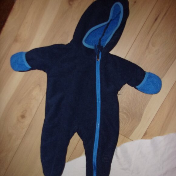 REI Size newborn 3m months month baby boys boy blue coat fleece warm outfit 3 - Picture 1 of 3